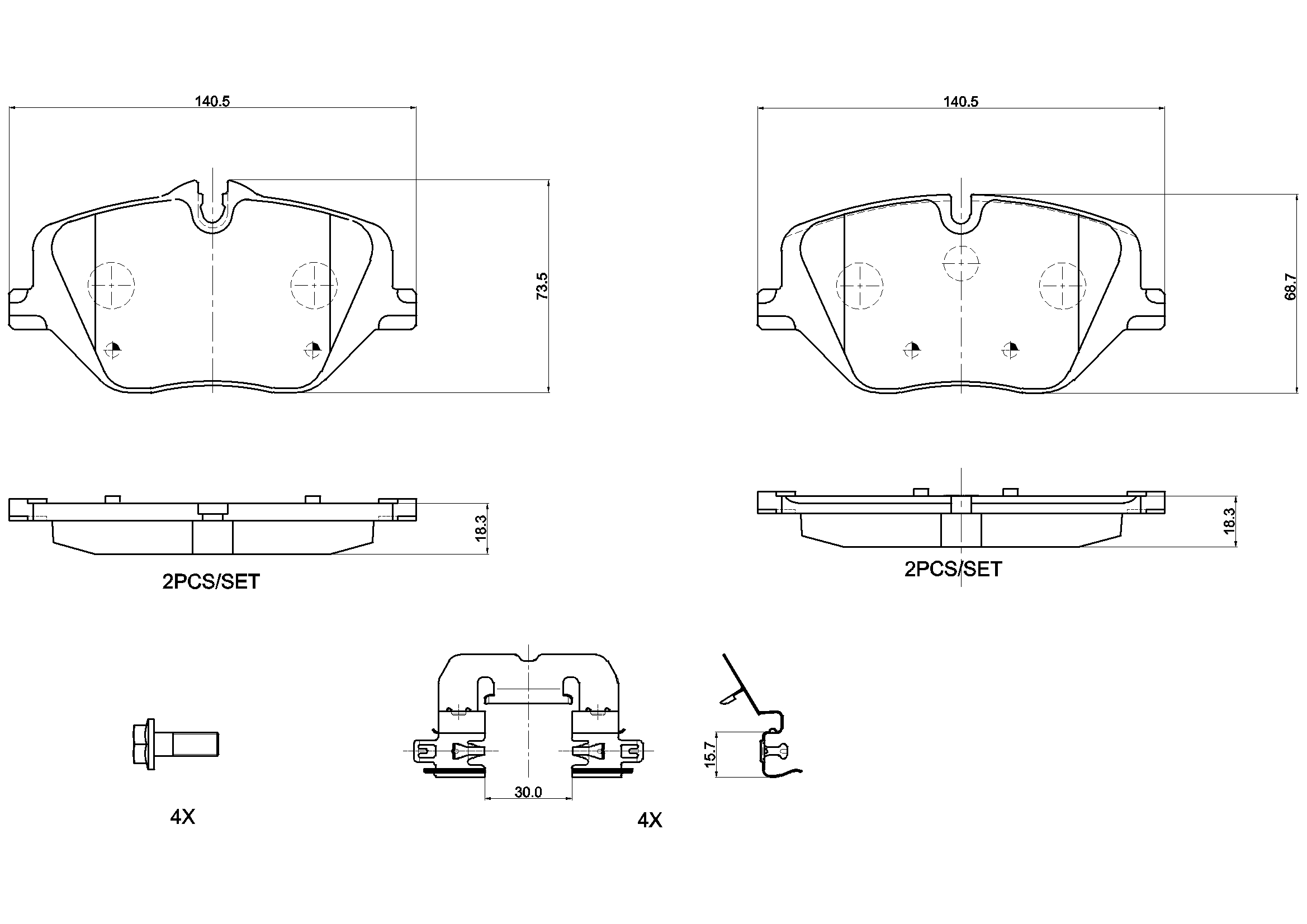 Pastiglie freno BREMBO P06121