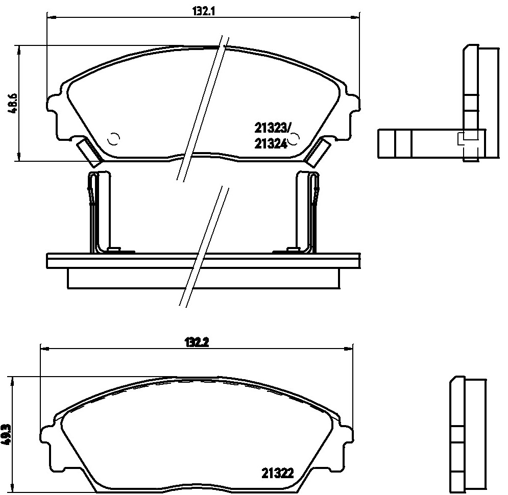 Pastiglie freno BREMBO P28016