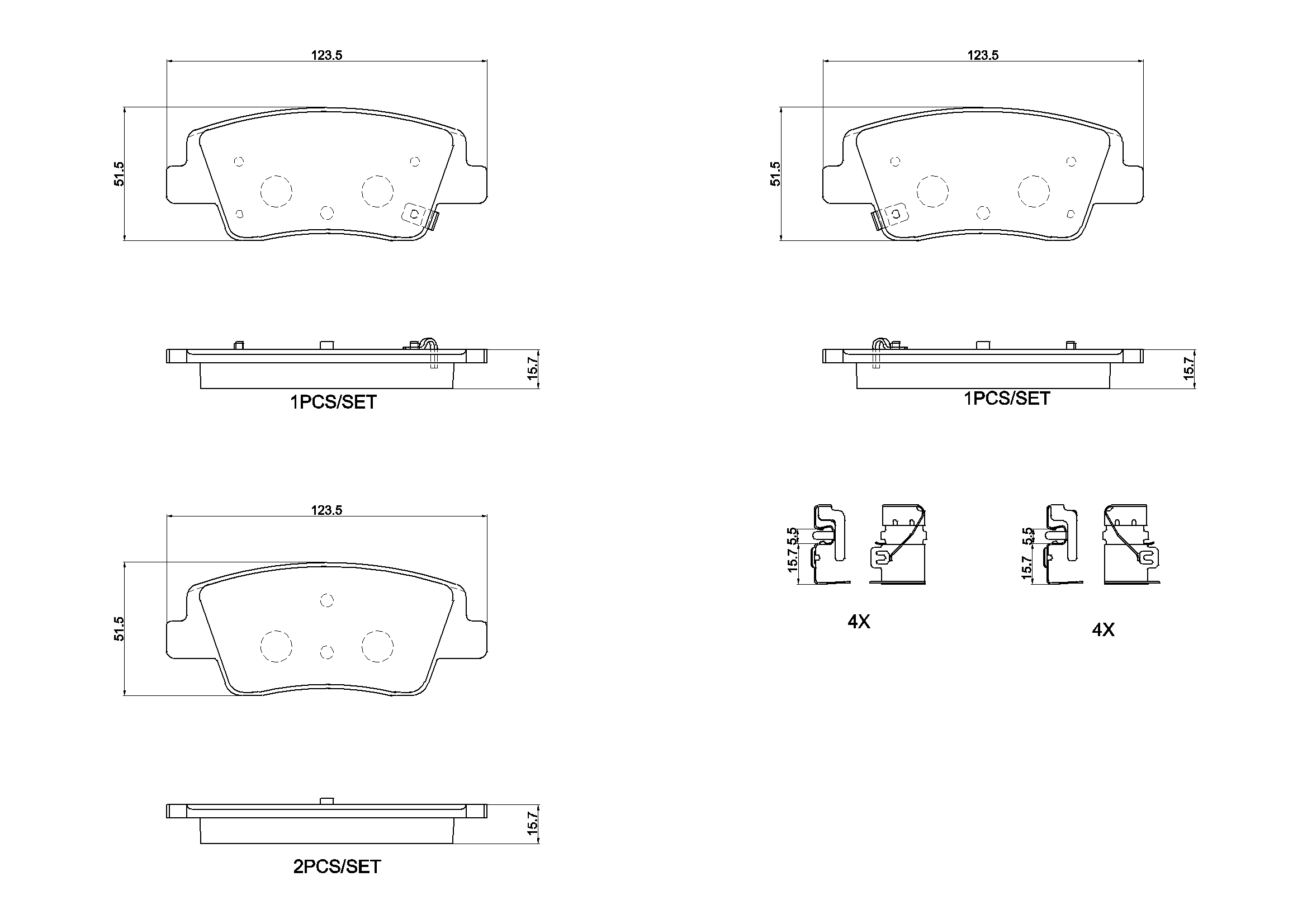 Pastiglie freno BREMBO P30152