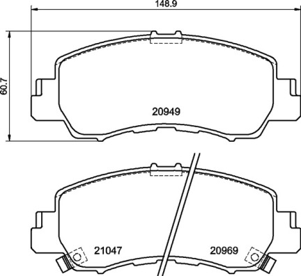 Pastiglie freno BREMBO P54061