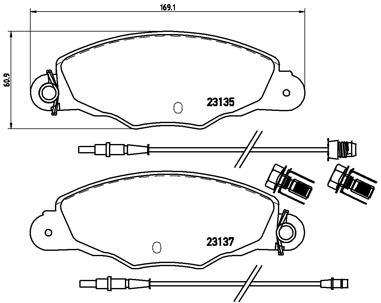Pastiglie freno BREMBO P61061
