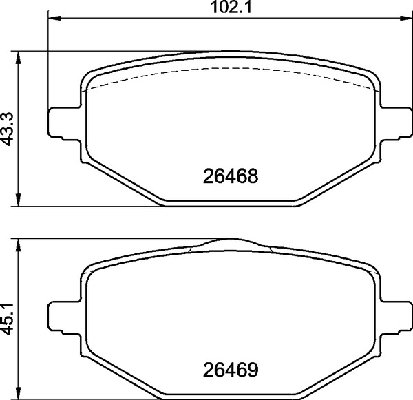 Pastiglie freno BREMBO P68076