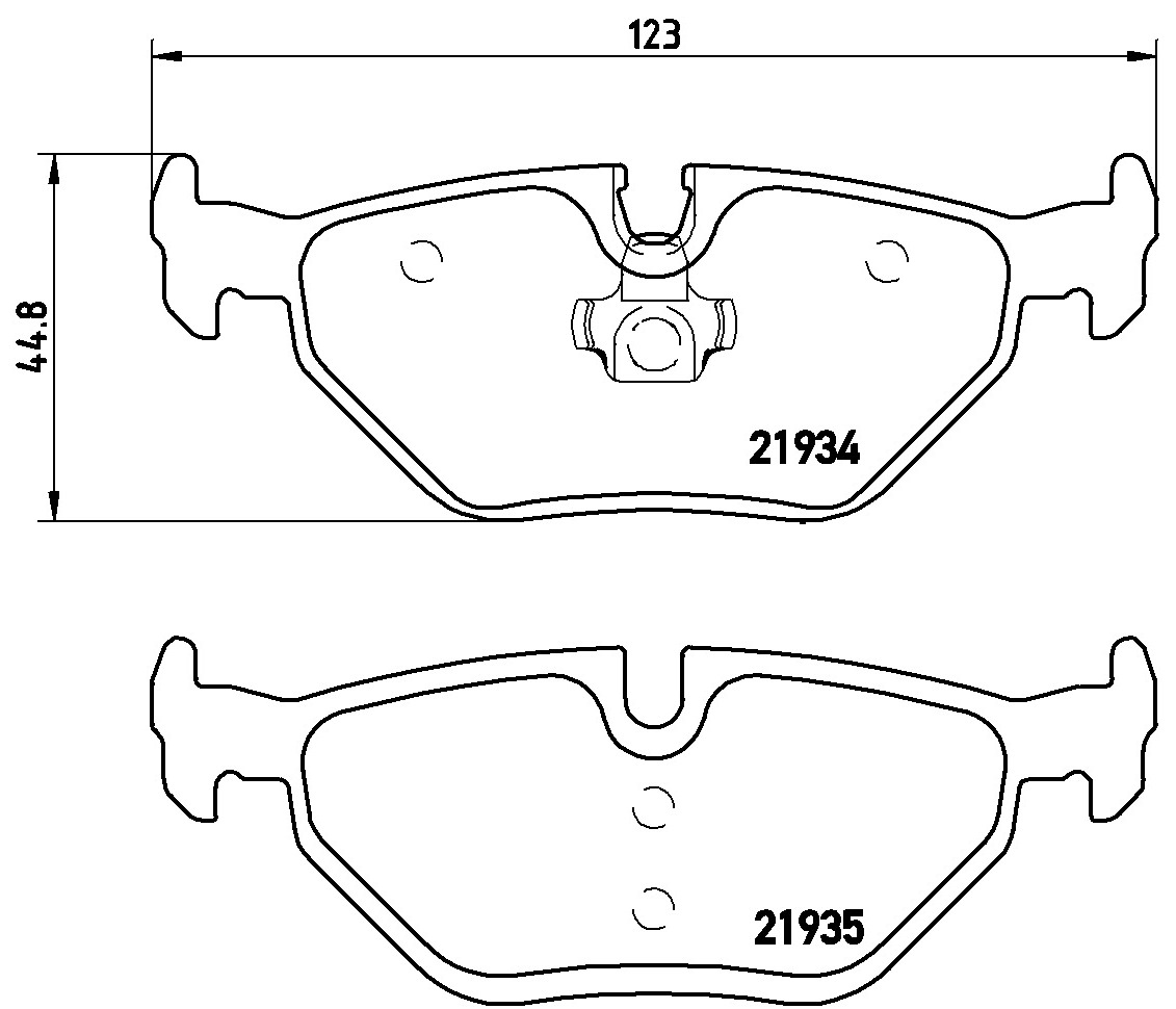 Pastiglie freno BREMBO P71006