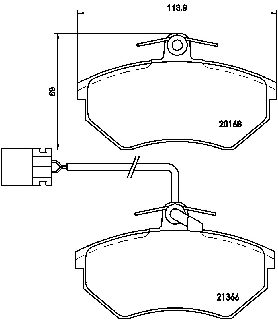 Pastiglie freno BREMBO P85034