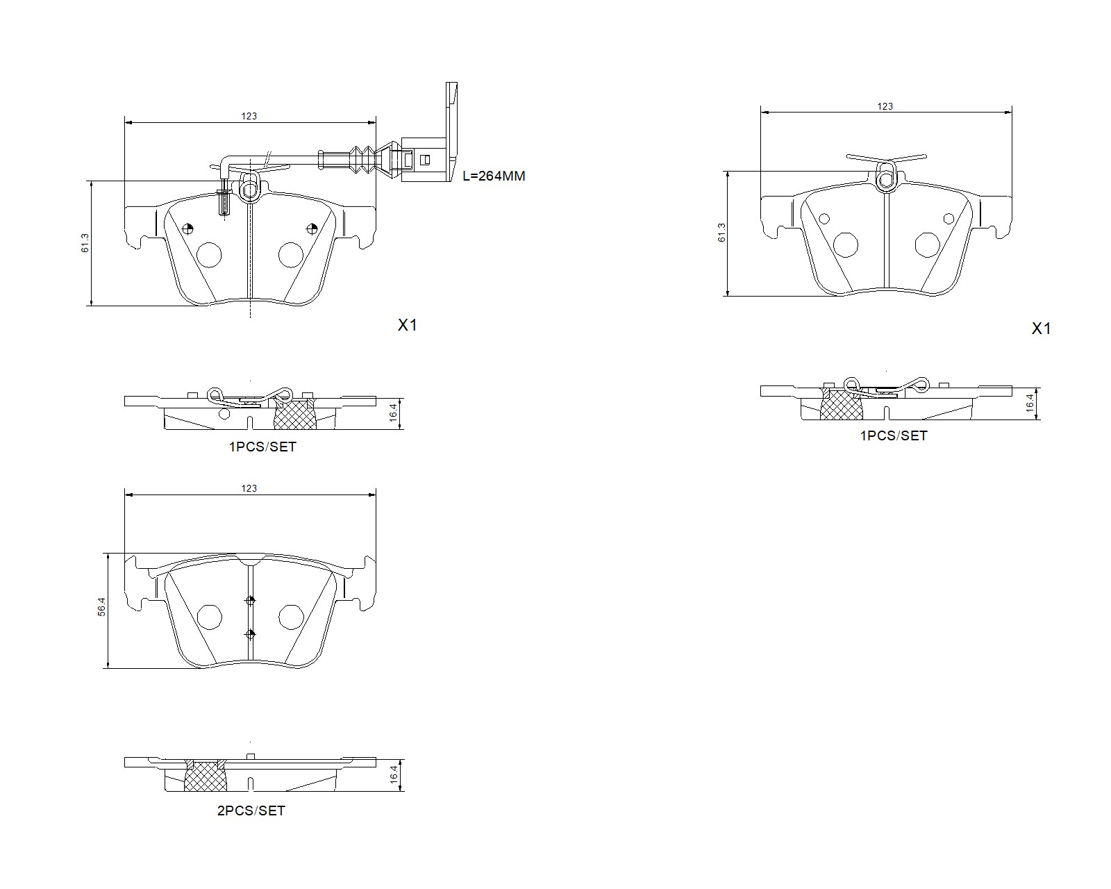 Pastiglie freno BREMBO P85162X