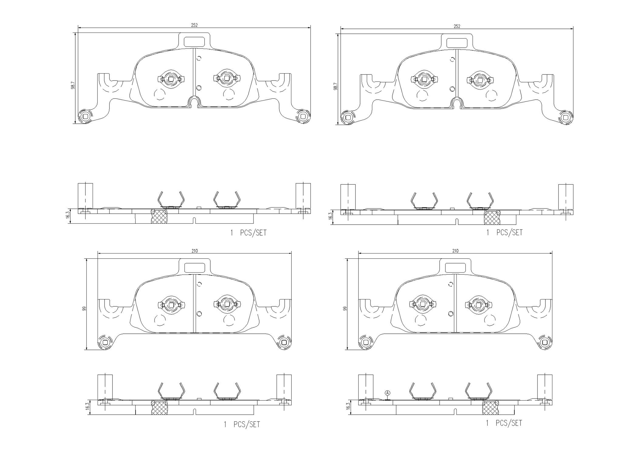 Pastiglie freno BREMBO P85164NX
