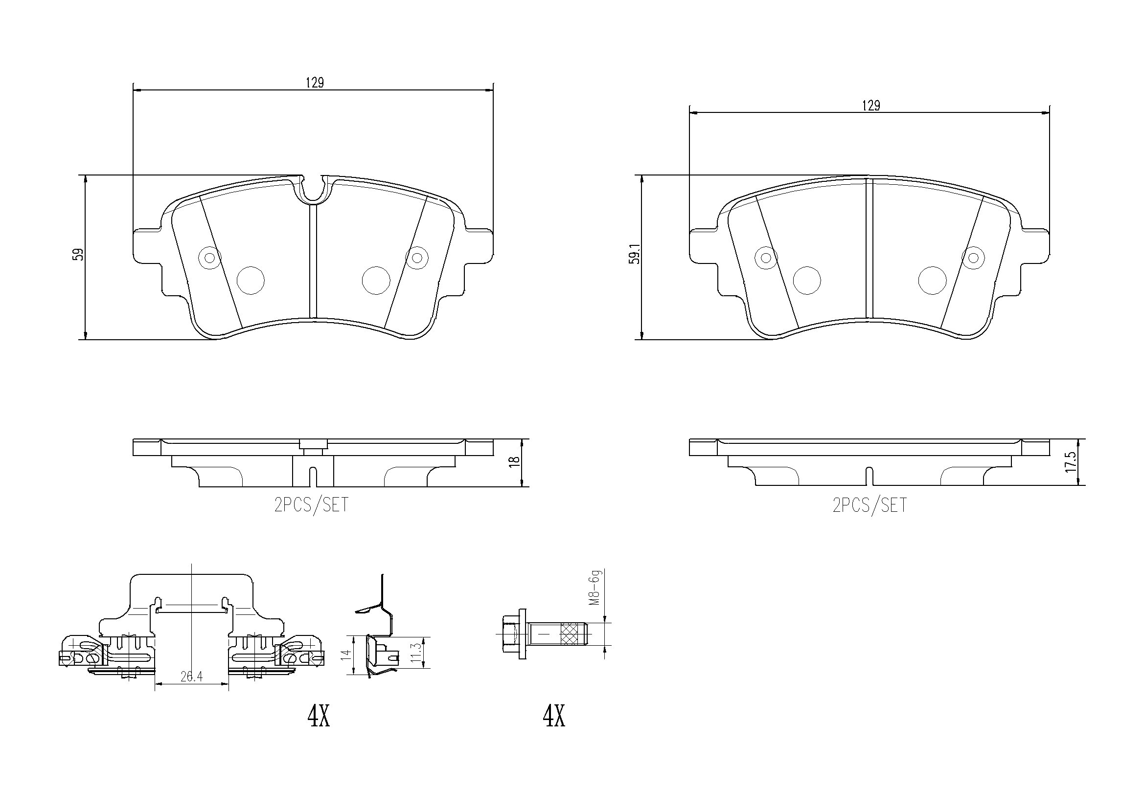 Pastiglie freno BREMBO P85185NX