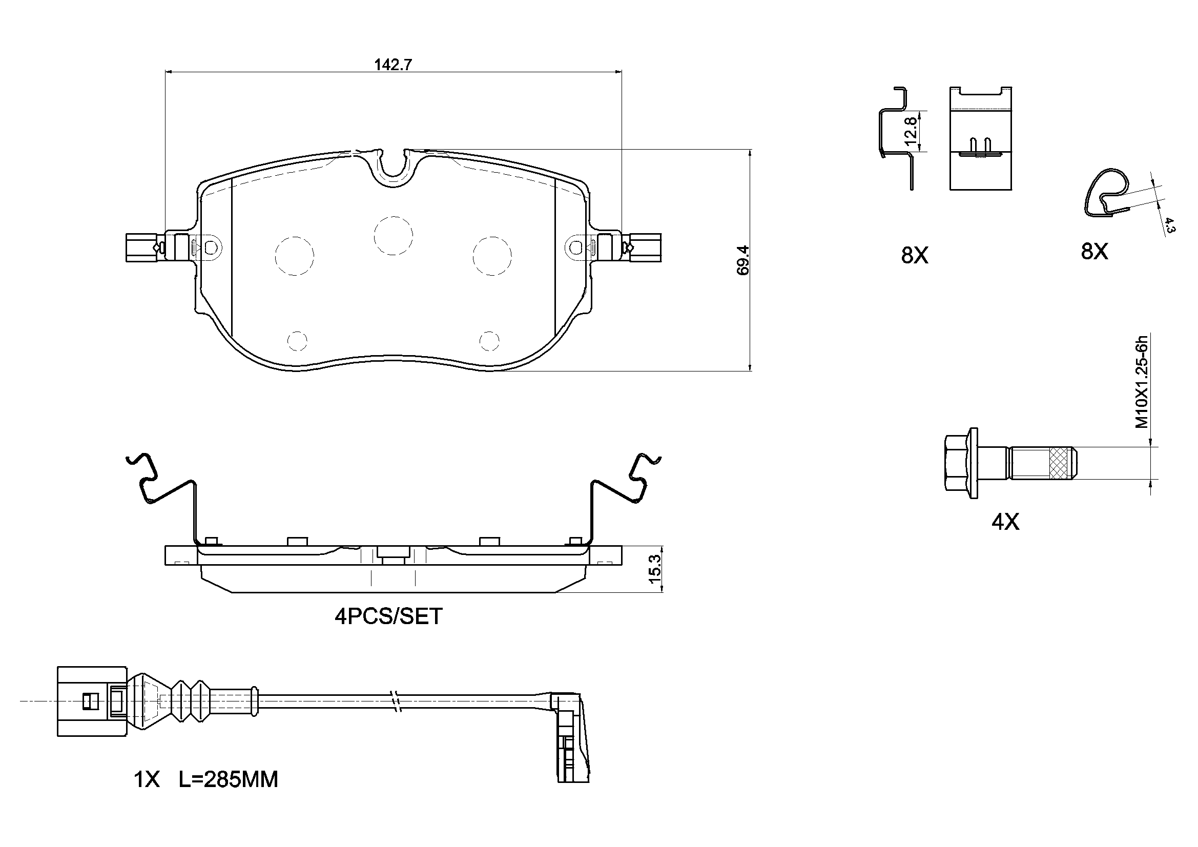 Pastiglie freno BREMBO P85192