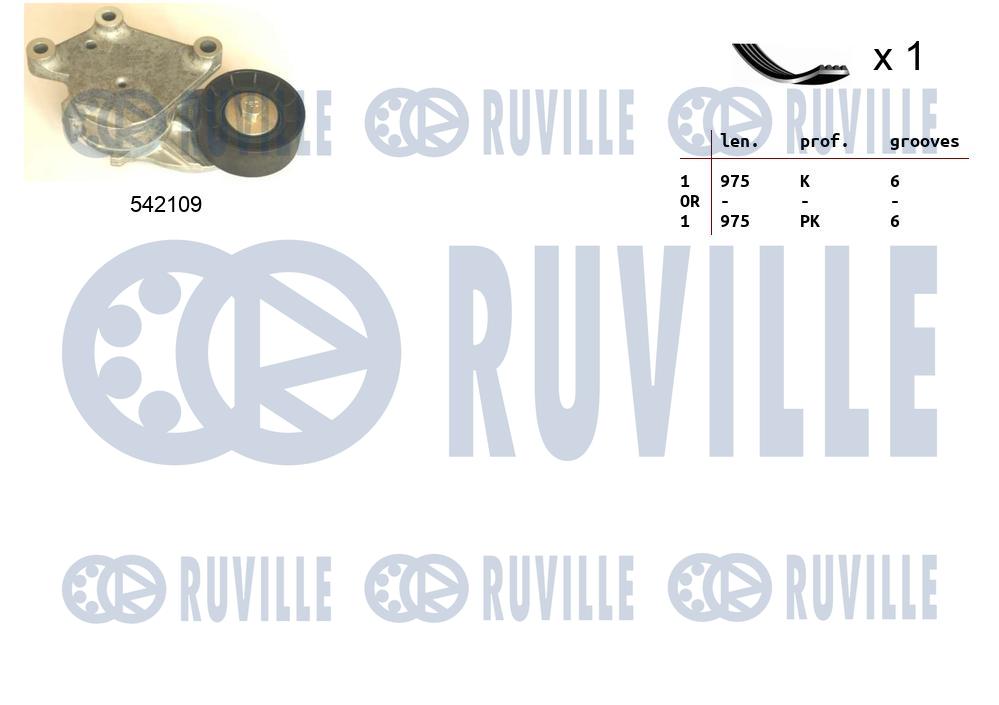 Kit cinghie poly-v RUVILLE 570091