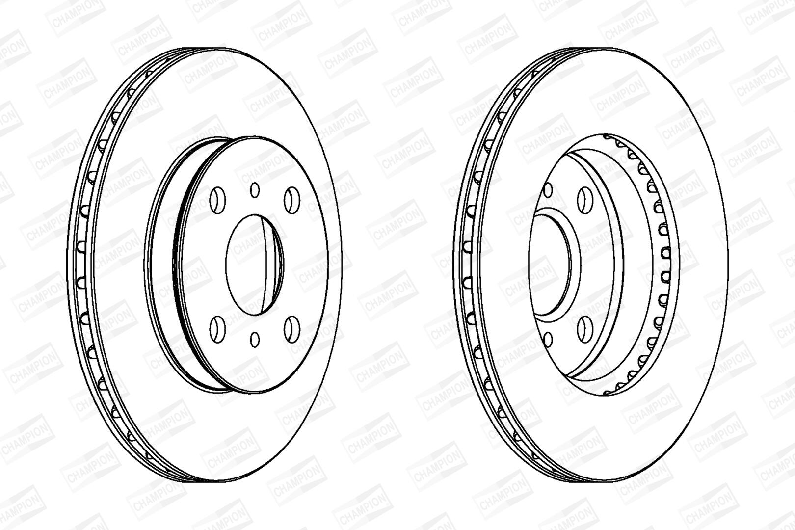 Disco freno CHAMPION 561672CH