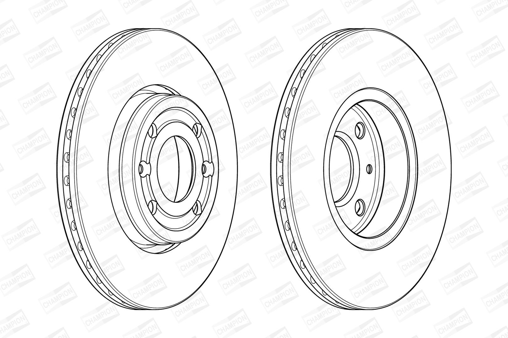 Disco freno CHAMPION 562636CH