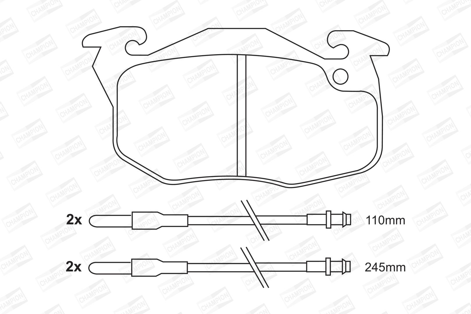 Pastiglie freno CHAMPION 571524CH