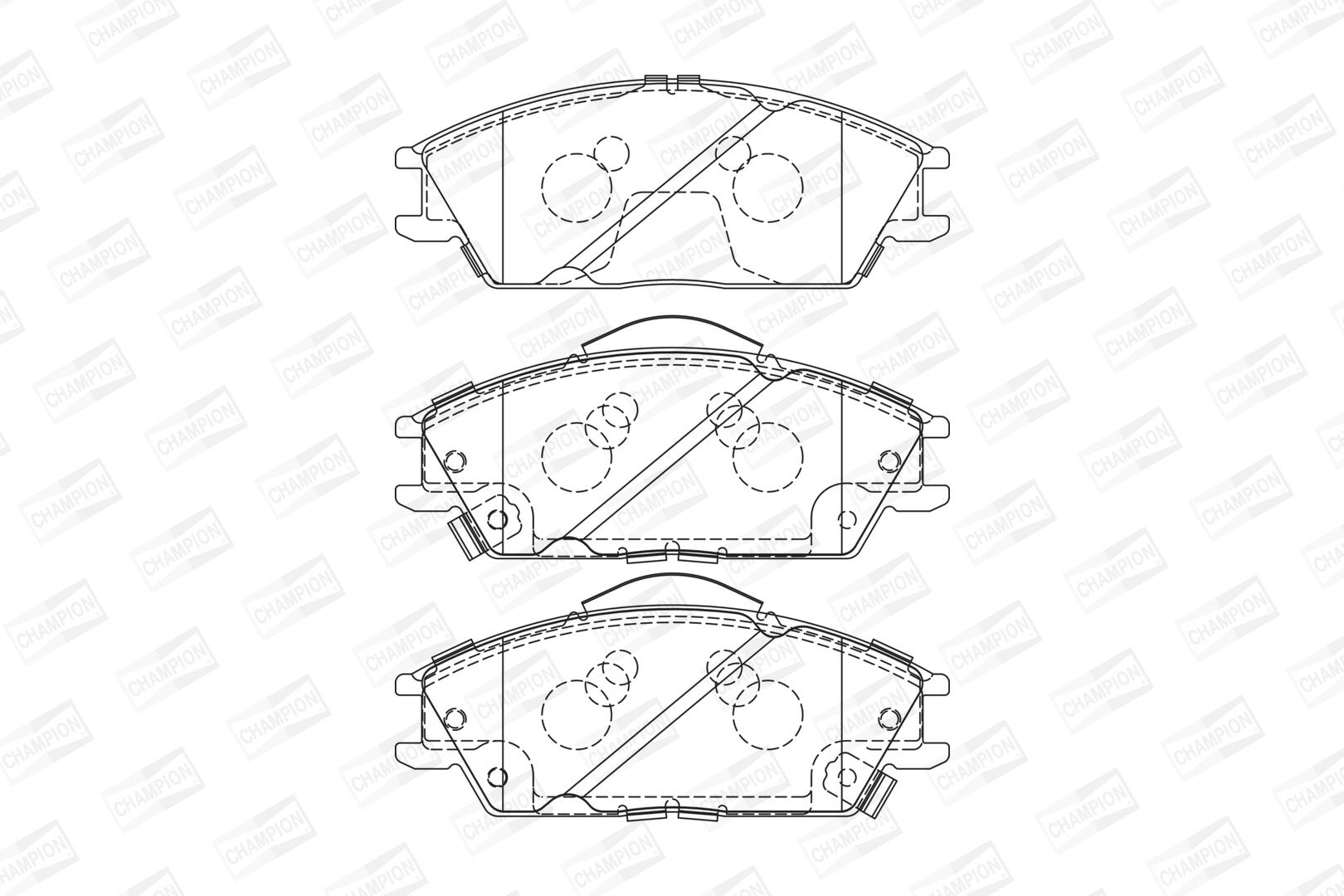 Pastiglie freno CHAMPION 572268CH