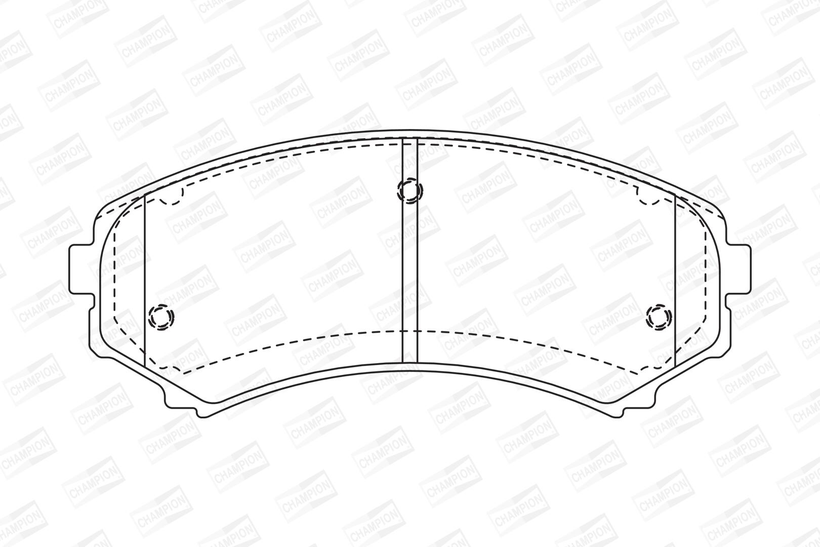 Pastiglie freno CHAMPION 572497CH