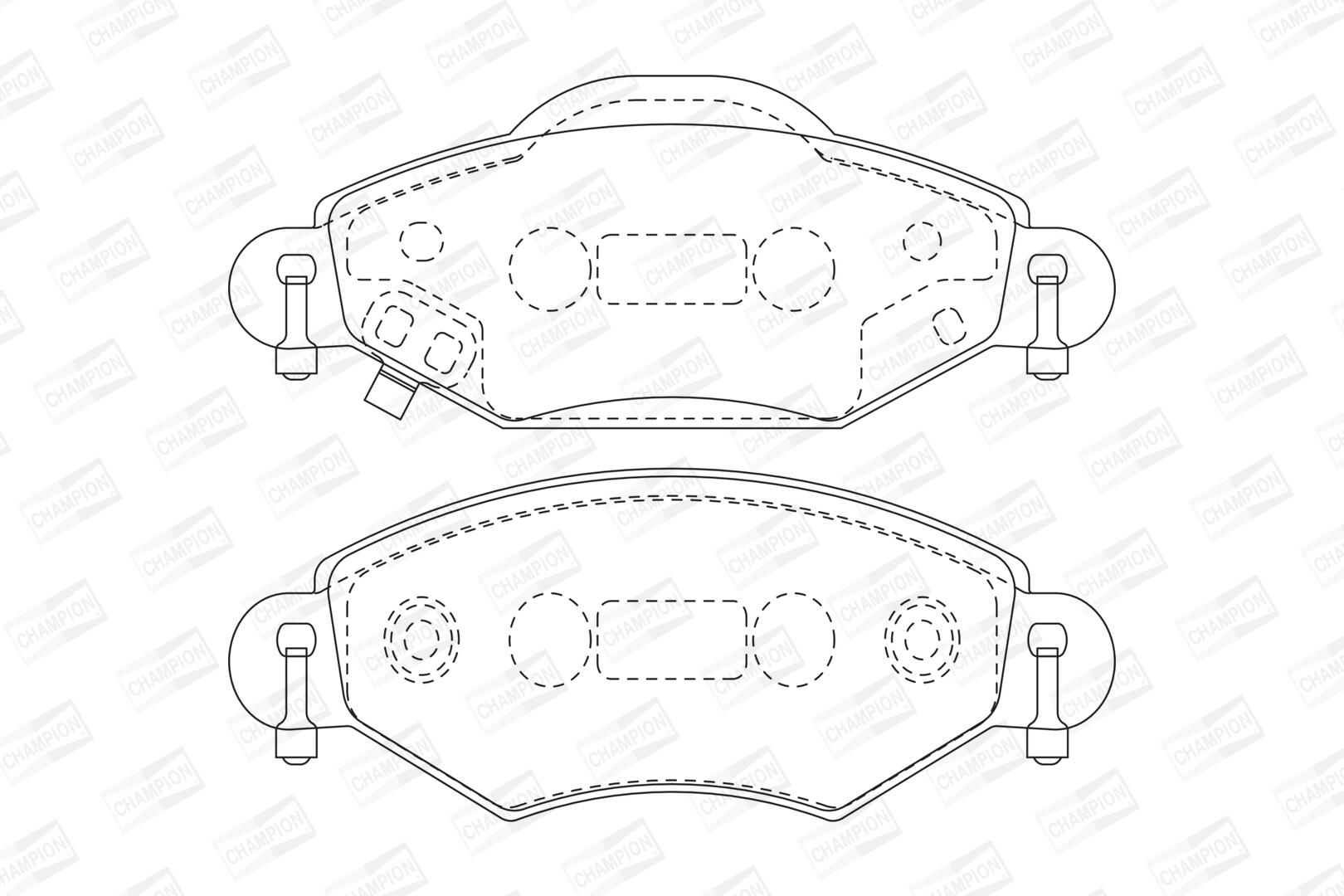 Pastiglie freno CHAMPION 572510CH