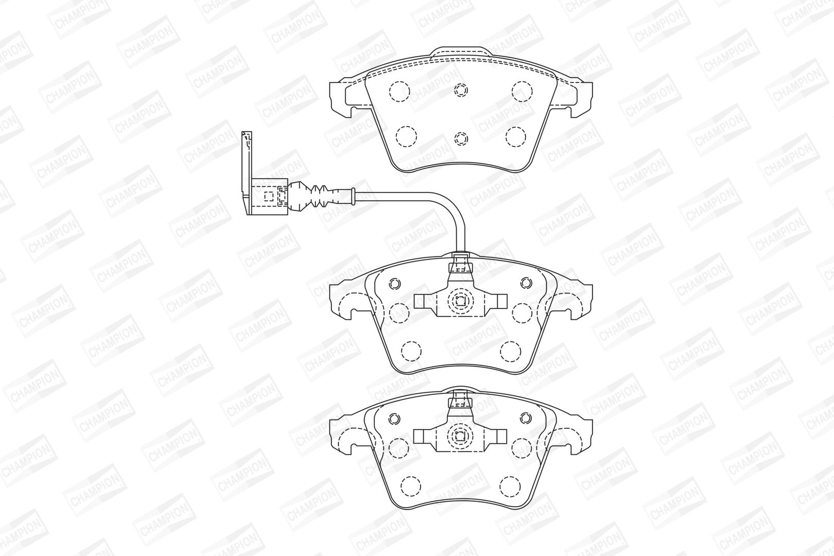 Pastiglie freno CHAMPION 573160CH