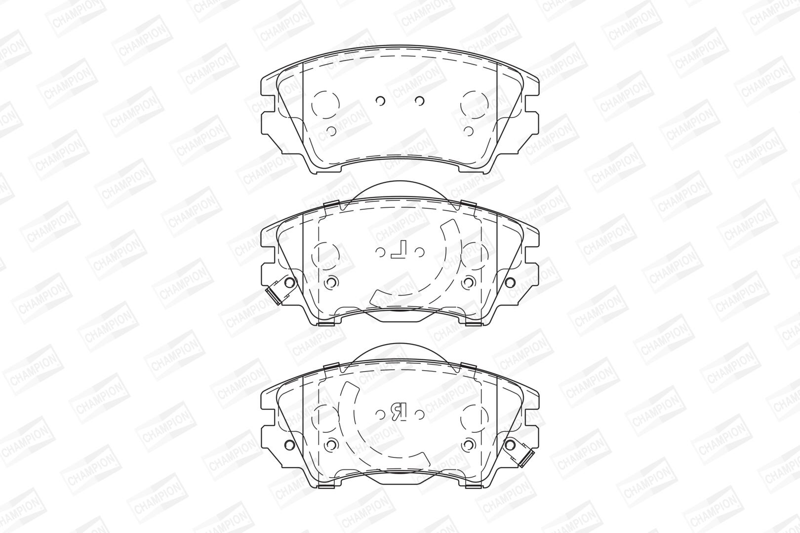Pastiglie freno CHAMPION 573270CH