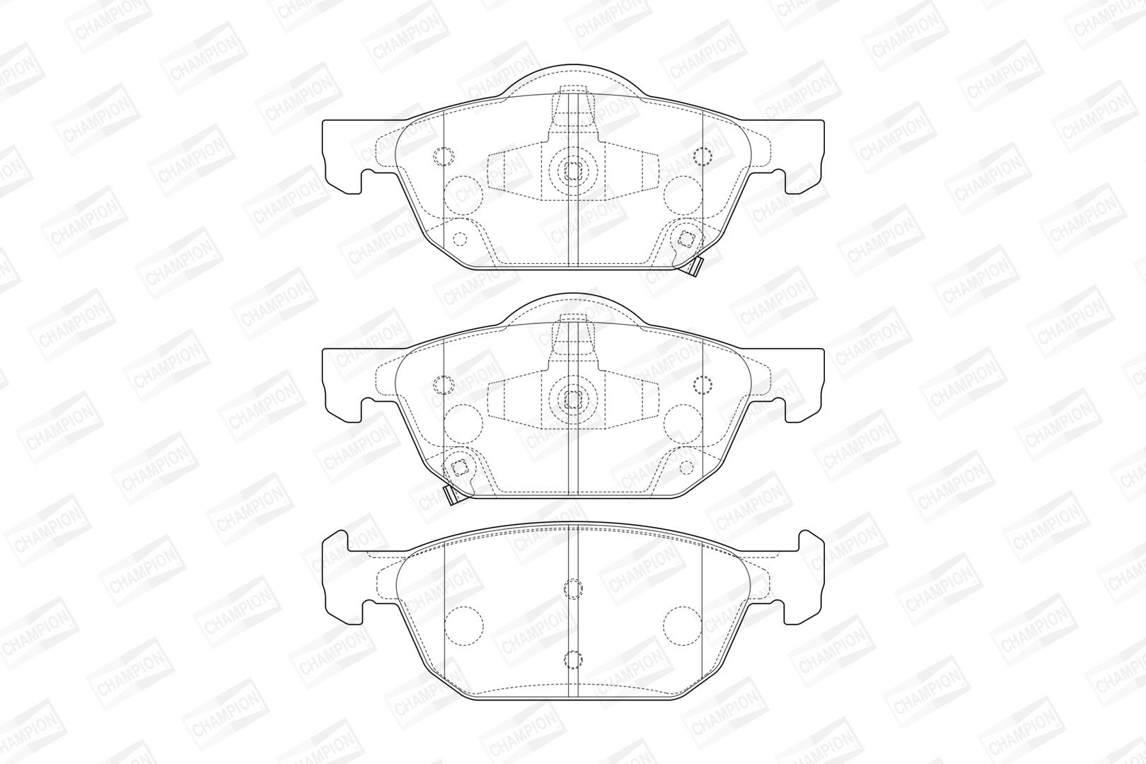 Pastiglie freno CHAMPION 573670CH