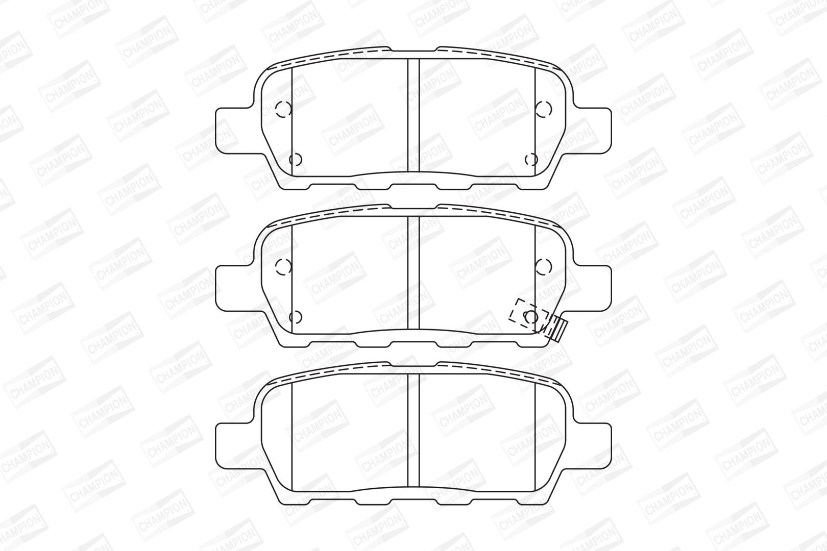 Pastiglie freno CHAMPION 573754CH