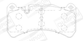 Pastiglie freno CHAMPION 573799CH