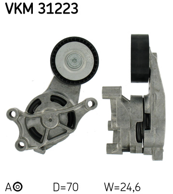 KIT TENDICINGHIA AUDI TT Roadster (8J9) 2.0  quattro Cinghia per alternatore 39569 40026