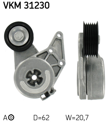 KIT TENDICINGHIA VW GOLF IV (1J1) 2.3 V5 Cinghia per alternatore 35643 36830