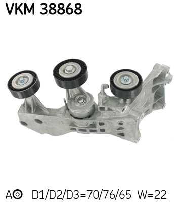 KIT TENDICINGHIA MERCEDES-BENZ A-CLASS (W169) A 170 (169.032, 169.332) M 266.940 Cinghia per alterna