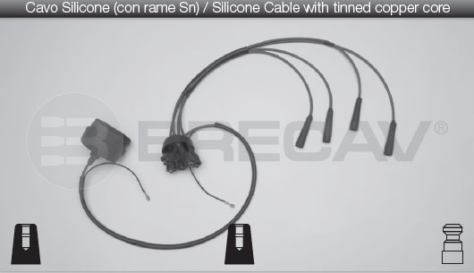 Kit cavi accensione BRECAV 01.548