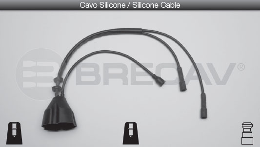 KIT CAVI CANDELE per FIAT 126