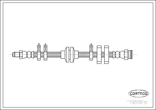 Flessibile del freno CORTECO 19018131