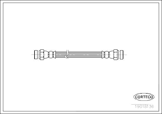 Flessibile del freno CORTECO 19018136