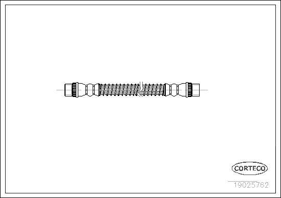 Flessibile del freno CORTECO 19025762