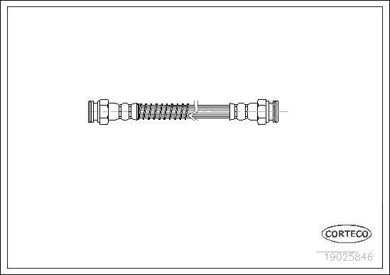 Flessibile del freno CORTECO 19025846