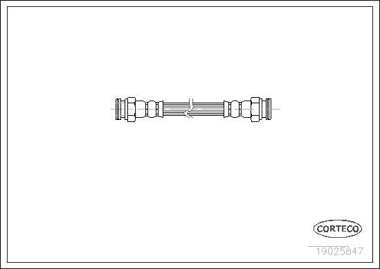 Flessibile del freno CORTECO 19025847