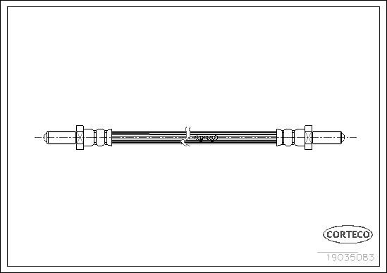 Flessibile del freno CORTECO 19035083