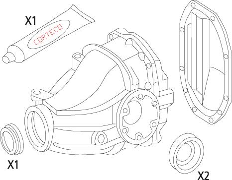 Kit guarnizioni, differenziale CORTECO 19535815