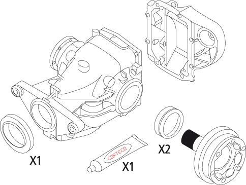 Kit guarnizioni, differenziale CORTECO 19535940