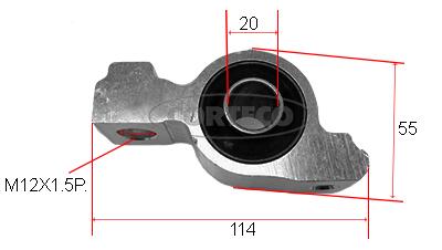 Supporto, braccio oscillante CORTECO 80000089