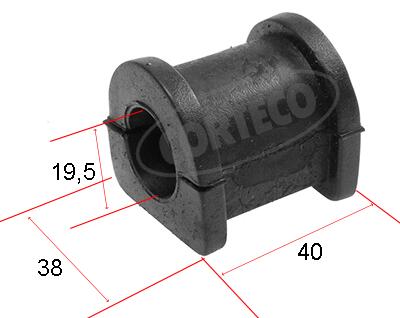 Supporto, stabilizzatore CORTECO 80000510