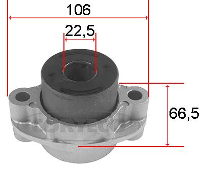 Supporto, braccio oscillante CORTECO 80001520