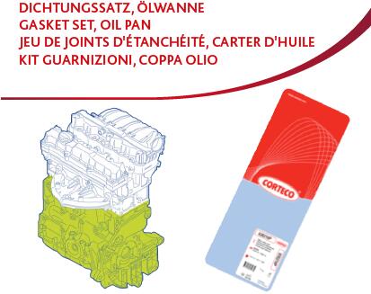 Kit guarnizioni, monoblocco CORTECO 427115P