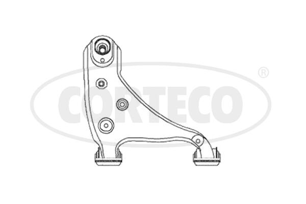 Braccio oscillante, sospensione ruota CORTECO 49397453
