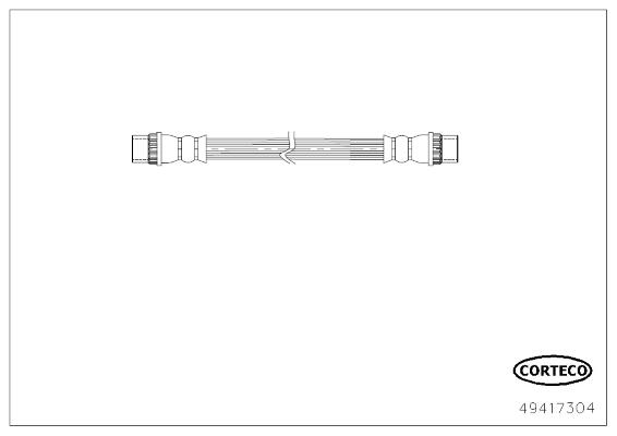Flessibile del freno CORTECO 49417304