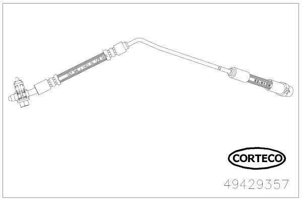 Flessibile del freno CORTECO 49429357