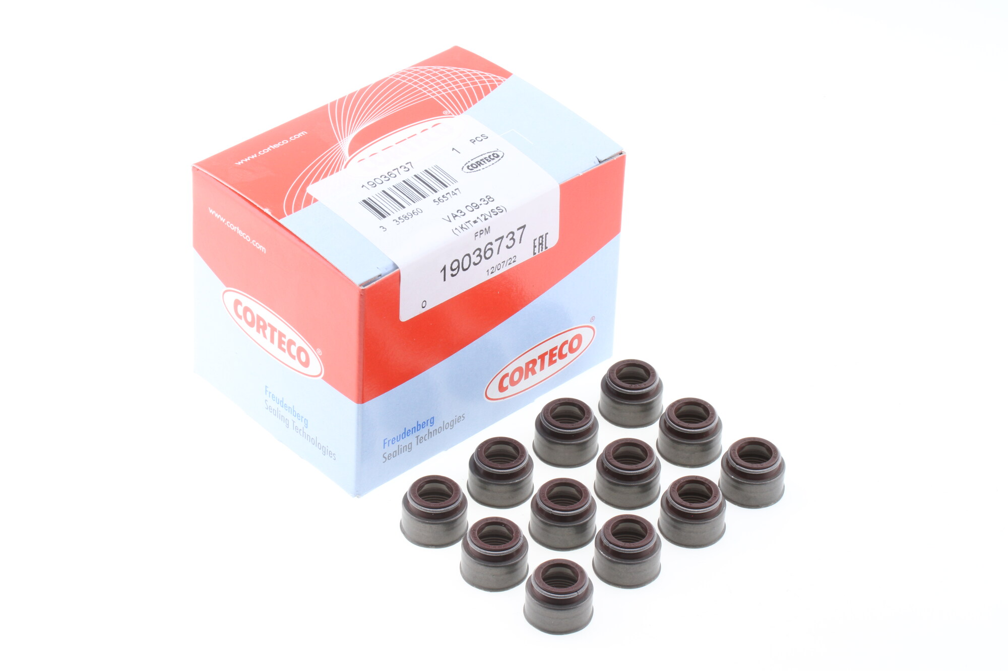 Kit guarnizioni, stelo valvola CORTECO 19036737