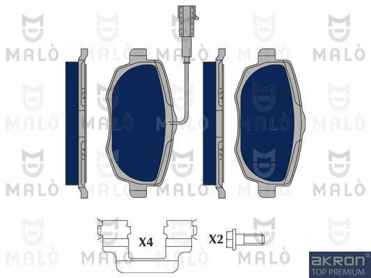 KIT PASTIGLIE FRENO, FRENO A DISCO