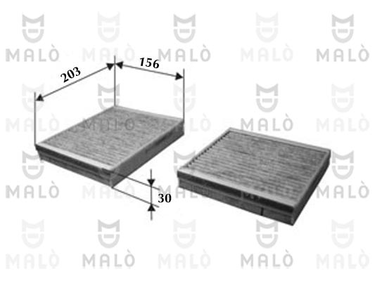 FILTRO, ARIA ABITACOLO - AKRON