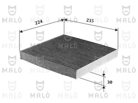 FILTRO, ARIA ABITACOLO - AKRON