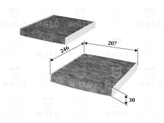 FILTRO, ARIA ABITACOLO - AKRON