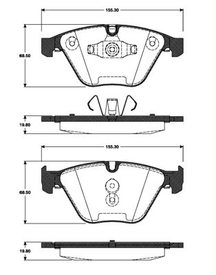 KIT PASTIGLIE FRENO PER ELEVATE PRESTAZIONI